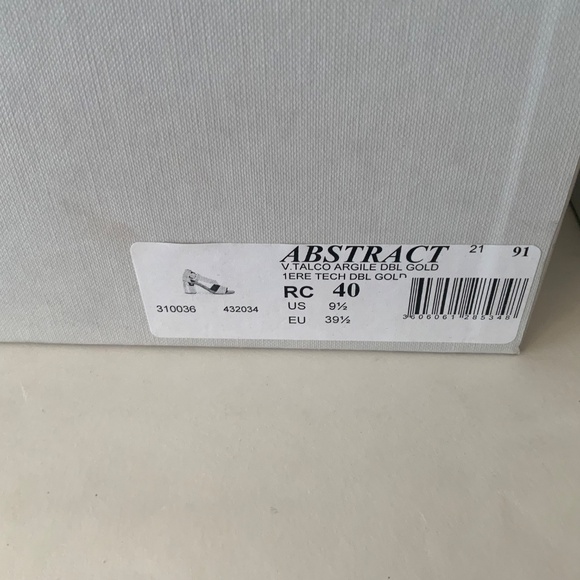 CLERGERIE Women's Beige Leather Abstract Gold Block-Heel Sandals Open toe Pumps - Picture 9 of 16